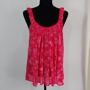 Victoria's Secret Sheer Floral Butterfly Top